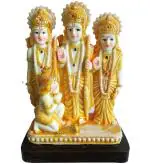 Sk Craft Multicolor Plastic Shree Ram Darbar Idol Statue