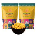 THE STATE PLATE Indori Ratlami Sev Namkeen | Crunchy Tea Time Snack | Pack of 2 (225 grams each)