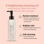 The Face Shop Rice Water Bright Light Cleansing Oil, effective makeup remover on heavy makeup & impurities
