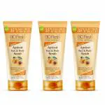 BIOFRESH Herbals Apricot Face & Body Scrub Effectively Remove Impurities Dead Skin Cells (Pack of 3)