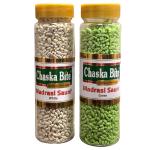 CHASKA BITE Madrasi Saunf Mukhwas Mouth Freshner White & Green Thandai Mint Saun 200g