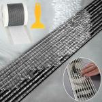 Divine impex Sink Strainer Sticker, 1 Roll, Hair Catcher Mesh Stickers, Disposable Floor Drain Sticker Disposable Hair Catcher