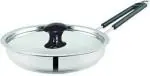PNB Kitchenmate Stainless Steel Steel Fry Pan 19 Cm Diameter With Lid 1.1 L Capacity