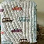Playful Stitches Baby Blanket for Kids, 0-5 Years | Size- 40 X 60 CM | 250 GSM | Premium Handblock Pure Cotton All Season Quilt | Made with Natural Dye | Color- Multicolor (Cars)