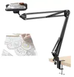 Tech Gear Overhead Tripod Stand for YouTube Video Recording Cooking and Sketch Videos Tripod, Tripod Ball Head, Tripod Bracket, Tripod Clamp, Tripod Kit (Gooseneck Mobile Holder, Supports Up to 1500 g)