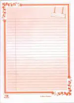 Lakeer A4 Ruled Project Sheets, (Orange Color) 50 pcs Project Paper/Assignment Sheets/Loose Leaf Filler Paper Eco-friendly One Side Ruled Punched Paper with Index Page for Students, Schools & College Supplies