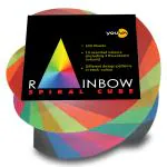 Navneet Youva| Rainbow Spiral NoteNotebook Cube| For Students and Office Use| Pad| 8.7 cm x 8.7 cm| 500 Sheets
