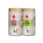 Bambino Combo Instant Drinks Mix of Sattu Drink Mix Tin 400 g & Foxtail Millet Drink Mix Tin 400 g