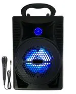 MUSIFY NEW PRICE WS-403 Wireless Speaker Led Disco Light subwoofer Sound System with DJ Light Carry Handle-Travel Speaker Support Bluetooth, FM Radio, USB, Micro SD Card Reader, AUX with [Free Mic] 15 W, 4