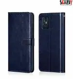 SCARDY VIVO V17 BACK COVER / LEATHER FLIP COVER / BLUE COLOR
