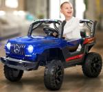 Wishmaster Blue Fiber Electric Rideons Jeep 2 Motor Benz-G24