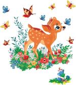 Aquire Multicolor Rectangular PVC Vinyl Wall Sticker, 70 cm