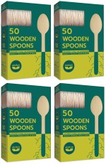 STATUS WOODEN SPOON PACK OF 4 ( 50 NOS x 4 Pk 200 NOS )