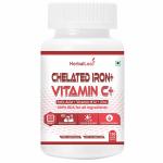 HerbalLeaf Chelated Iron With Vitamin C 150 Veg Tablets
