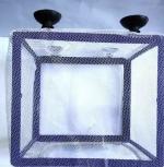 AKSHAT ENTERPRISES AQUARIUM SEPARATE NET (SIZE 6*6*6 Inch) Aquarium Fish Net (15.24 cm x 15.24 cm)Aquarium Fish Net for Fish Tank Catch Mesh Fine Nylon Net Safe for All Fish