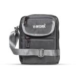 V-WORK BAG Small Sling Cross Body Travel Office Business Messenger One Side Shoulder Bag for Men Women With Multiple Pockets