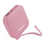 TP TROOPS 6800 mAh Mini Power Bank Cute Power External Charger Emergency Cubic Pretty Powerbank (PINK)
