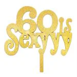 Hippity Hop Gold Cake Topper For 40Th Birthday