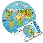 Mini Leaves Multicolor Wood Jigsaw Puzzles 48 months (Pack of 60)