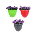 Go Hooked Unbreakable Colourful Garden Planter, Beautiful Flower Pots (Set of 3)(Multicolor)