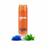 Gillette White Menthol With Icy Cool Pro Shaving Gel, 195 gm
