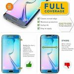 TECH SHIELD Samsung S7 Edge Transparent Anti Glare Front and Back Screen Protector