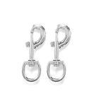 JAPIN Premium Metal Linking Dog Leash Collar, Silver Swivel ,Dog Snap Hooks, Goodness Metal Heavy Duty Multipurpose- Best for Spring Pet Buckle, Key Chain for Linking Dog Leash Collar (Pack 2