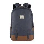 Gear Navy And Tan Faux Leather Laptop Backpack