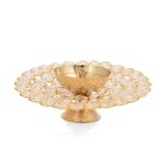 CraftVatika Gold Crystal Akhand Diya Oil Lamp 15.9 x 5.7 cm