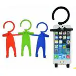 MD GOLD Silicone Flexible Mini Human Shape Multipurpose Bendable Mountable Cell Phone Holder (Pack of 3)