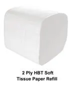 TARGET HYGIENE Pop Up Table Top Soft Tissue Paper Box Holder Refill (Tissue Refills - 40 Packet)