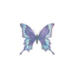 SIMPLY INKED Glitter shades of blue butterfly Temporary Tattoo, Designer Tattoo for all (Glitter shades of blue butterfly) Pack of 2