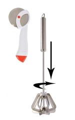 Blue Wonder Stainless Steel Apex Pizza Cutter With Stainless Steel Churner ,Steel Hand Blander and (Multicolour, Pack of 2)