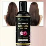 KURAIY Red Onion oil Regrow Hair Care Biotin Hair Growth oil Triple -On Massager Hair Growth Essence for All Hair Types 50ml