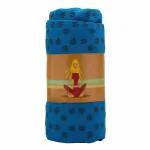 Black gold The Finer Touch Blue Cotton Yoga Mat - 73 x 25 Inch