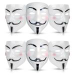 ZYOZIQUE V for Vendetta Face Masks | Hacker Face Masks For Boys | Face Full Masks (PACK OF 6)