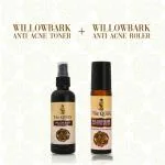 THE QUINN Willow bark Anti-Acne Toner Men & Women (100 ml) with Anti-Acne Roller