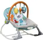 Infantso Blue Portable Baby Rocker and Bouncer with Musical Toy