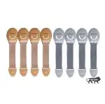 Kids Station Made in India Furniture Safety Locks for Kids, Child Safety Locks for Drawers, Cabinets, Fridge, Cupboard Lock, Strong and Adhesive Safety Locks (4 Grey + 4 Beige)