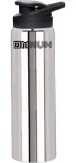 Omnum Silver Stainless Steel Sipper Water Bottle - 1000 Ml