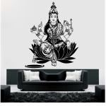 Decor Villa Wall Sticker ( Maa laxmi ji ,Surface Covering Area 23 x 30 Inch)