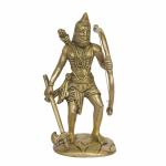 Kalarambh Brass Parasuram God Idol For Home Handicraft Art -3 x 2.4 x 7 Inch (L x W x H)