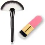 AVTY Large Fan Brush ,,Flat Foundation Brush (Pack of 2)