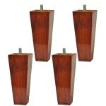 Lakdi Baaz | Wooden Square Leg for Sofa and Furniture 6 Inch (SF6T-6Inch-4PC)