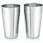 AYURVEDACOPPER Stainless Steel Set of 2 Classy mocktail/lassi Glasses Large