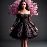 Love Creation A4 Size poster print for creative wall art- a-girl-with-a-bunch-of-flowers-77866392-ac95-4db4-91c0-681747c88e11-2(Non Sticker)