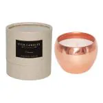 Fish Brand - Vanilla Scented Premium Wax Candle Metallic Queen (White, 30 Hours Burning)