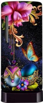 JNM ENTERPRISES 60 cm Unique Flower Buterfly Design Fridge (160X60CM) Self Adhesive Sticker  (Pack of 1)