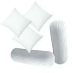 Raccoon White Microfibre, Polyester Cushions and Bolsters 24 x 60 cm (pack of 5) cushion/69