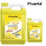 Fivanta Long-Lasting Refreshing Multipurpose Cleaners Liquid Gel 6L (Lemon 1L+5L)